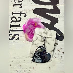 Handmade, polymer, clay necklace